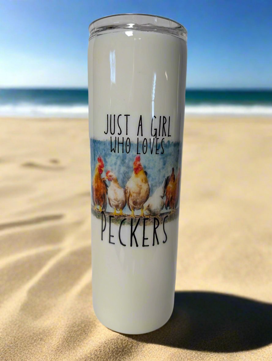 30oz Just a Girl who Loves Peckers Tumbler