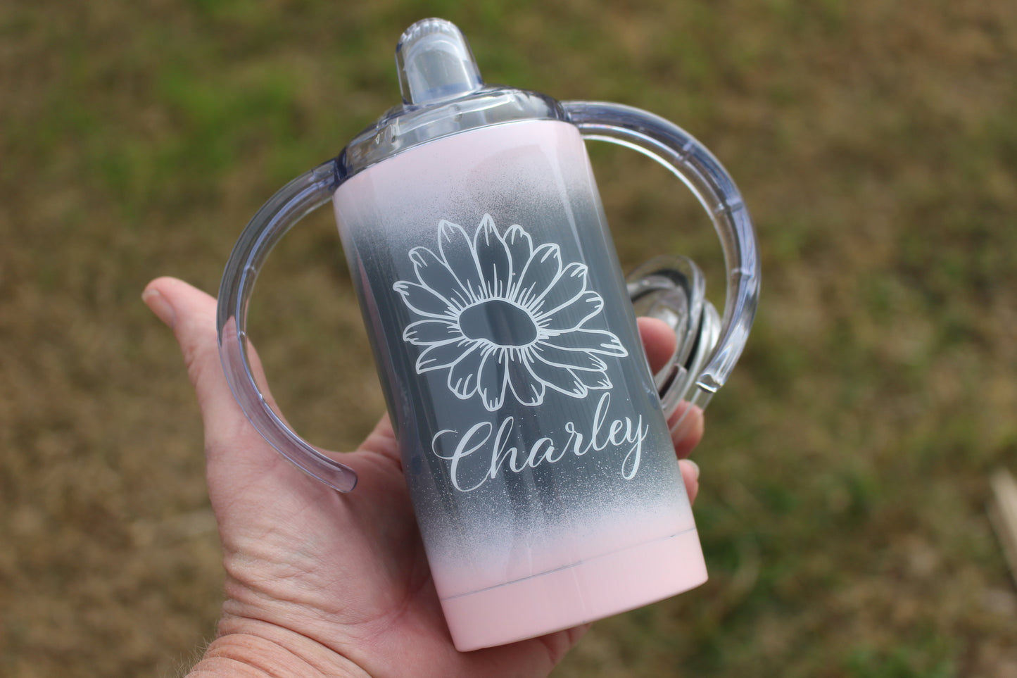 12oz Personalized Transition Sippy Toddler Cup