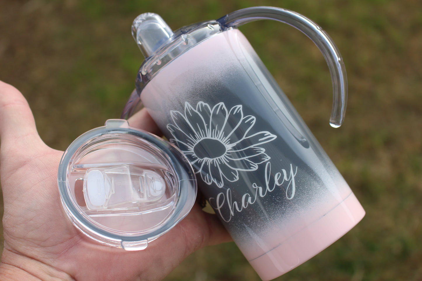 12oz Personalized Transition Sippy Toddler Cup