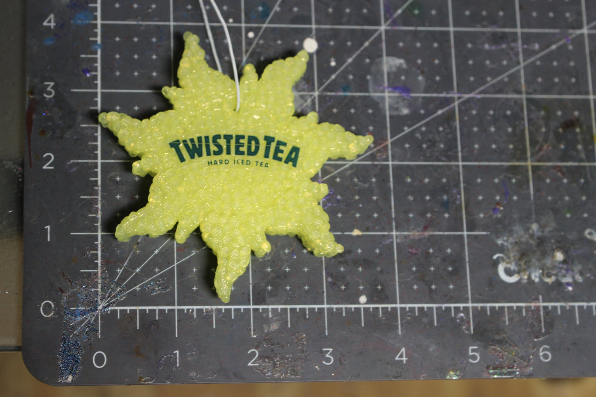 Twisted Tea car freshie, car freshener