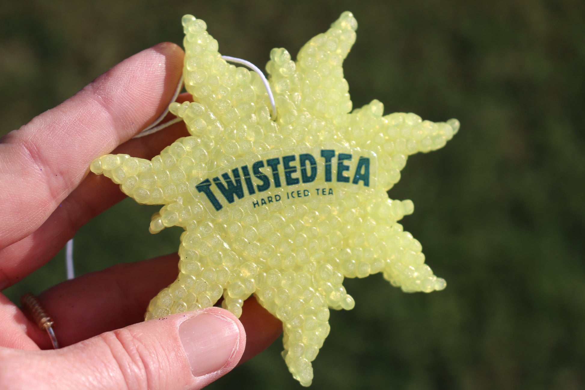 Twisted Tea car freshie, car freshener