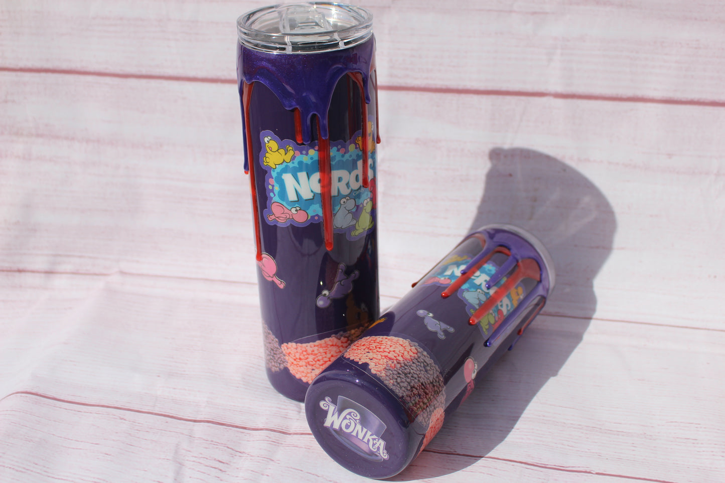 Nerds 3D Drip Tumbler, Custom Stainless Steel Cup, Favorite Candy Tumbler, Nerds Gift, Nerds Candy 3D Cup, Drip Cup