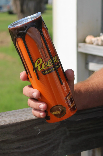 Custom Reese's Peanut Butter Cup Tumbler, 3D Drip Candy Tumbler, Reese's Gift, Custom Candy Cup