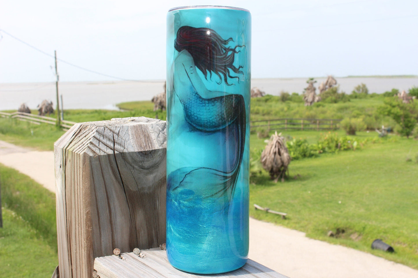 Blue Mermaid Tumbler, Custom Cup, Mermaid Tail Tumbler Cup, Personalized Gift, Smoke Effect, Done Adulting, Mermaid Tail, Custom Tumbler