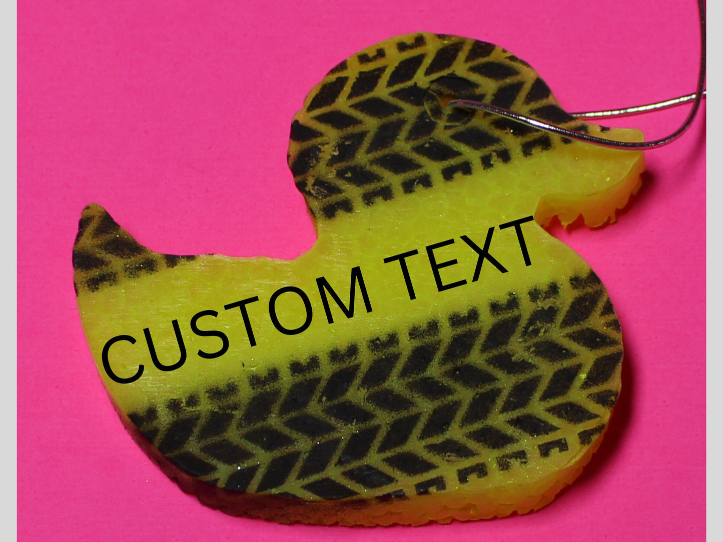 Neon Yellow Jeep Duck Car Freshie, Over 30 Scents, Tire Tread, Duck, Car Accessories, Car Freshener, Car Decal, Hanging Freshener, Custom Text