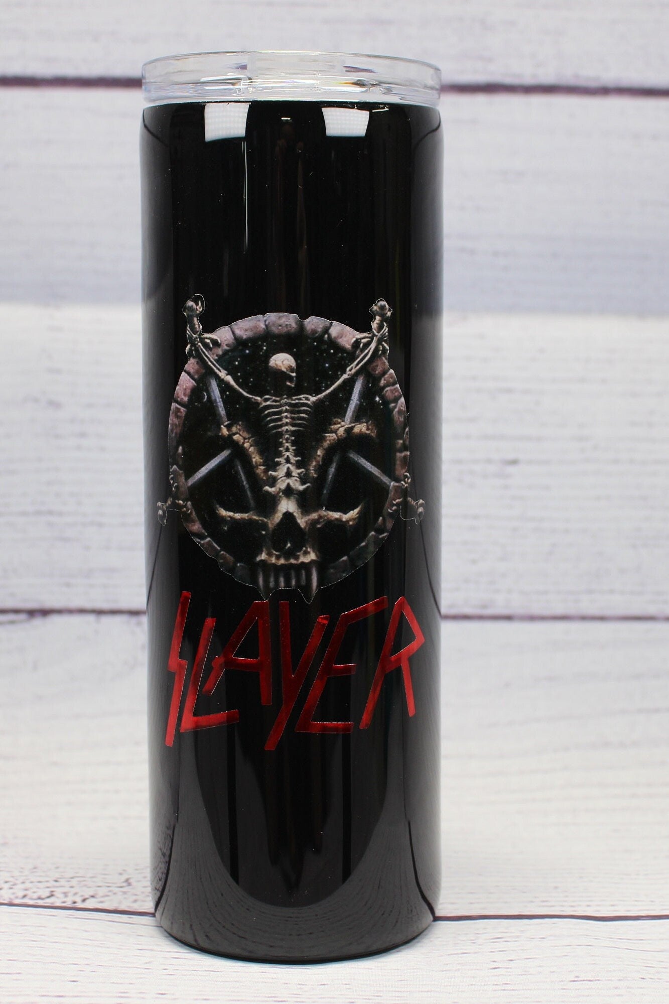 Slayer Cup, Heavy Metal Tumbler, Slayer Band, Slayer Tumbler, Death Metal Tumbler, Show No Mercy, Thrash Metal Band